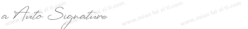 a Auto Signature字体转换